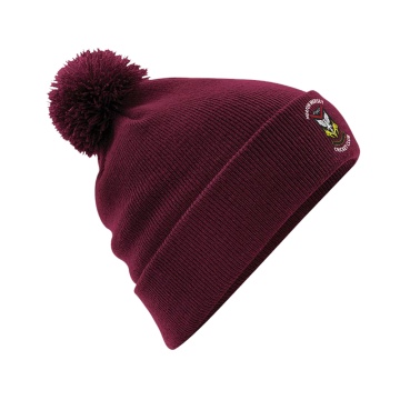 HEATON MERSEY CC Original Pom Pom Beanie : Maroon
