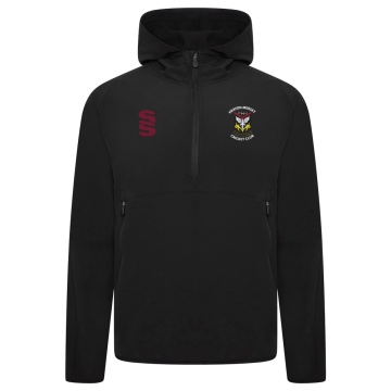 HEATON MERSEY CC Dual Elite 1/4 Zip Hoody / Rain Jacket : Black