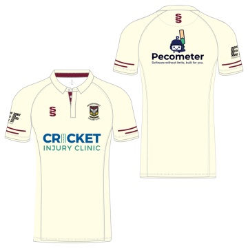 PRE-ORDER - Heaton Mersey CC - Short Sleeved Shirt - Ivory