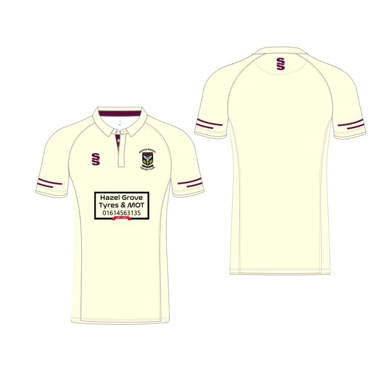 PRE-ORDER - Heaton Mersey CC - Short Sleeved Shirt - Ivory