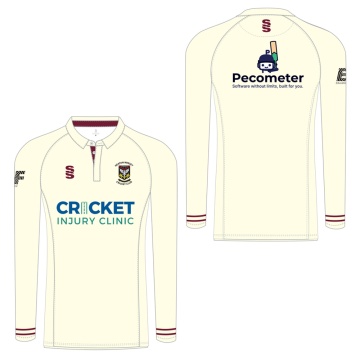 PRE-ORDER - Heaton Mersey CC - Long Sleeved Shirt - Ivory