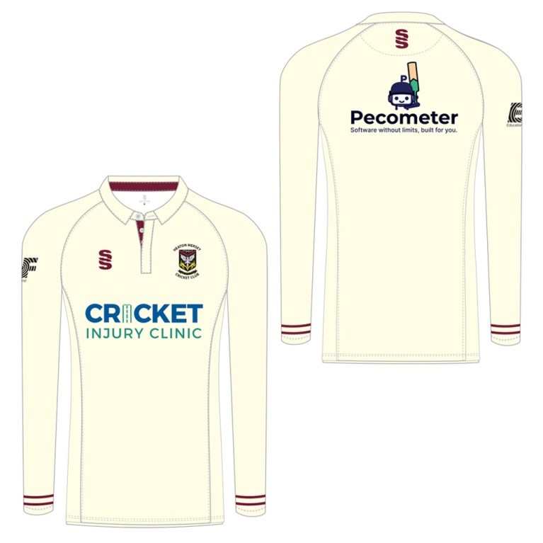 PRE-ORDER - Heaton Mersey CC - Long Sleeved Shirt - Ivory