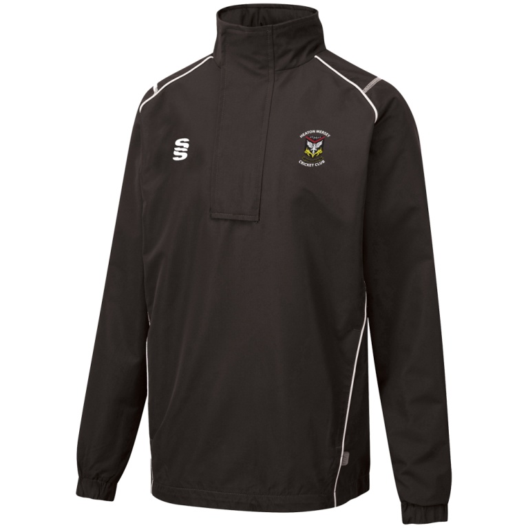 HEATON MERSEY CC Dual Curve 1/4 Zip Rain Jacket : Black