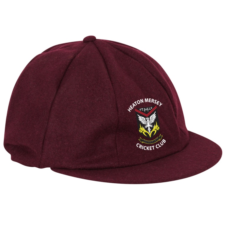 Heaton Mersey CC - Baggy Cricket Cap - Maroon